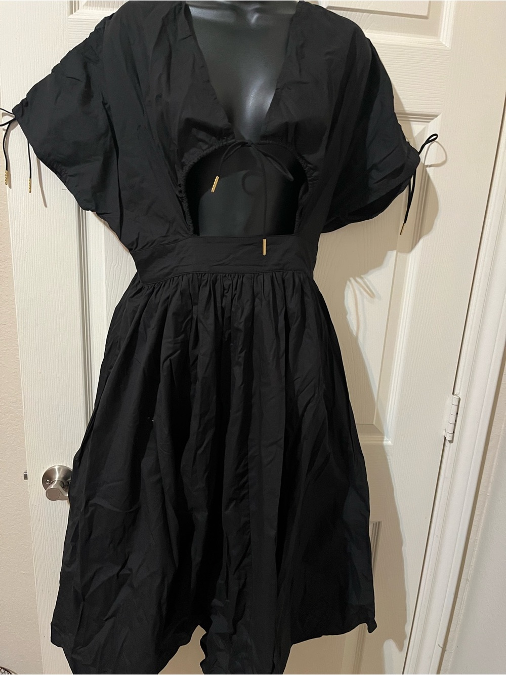 Classic Black Cutout Midi J. Brooks Dress - Women's